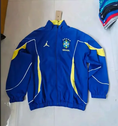 Jaqueta hino Brasil Jordan Copa 2026