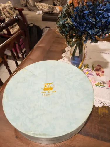 Jogo Café Porcelana DM Brasil Vintage com caixa original