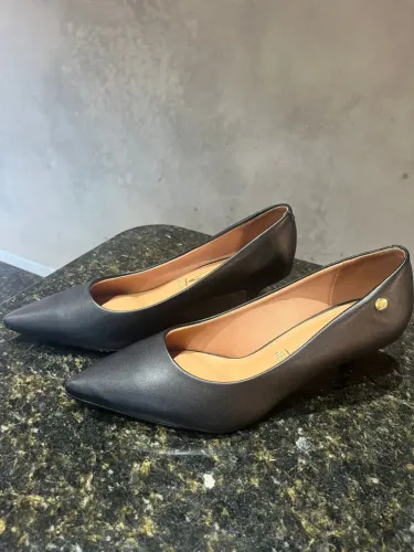Scarpin Vizzano Feminino Salto Baixo Bico Fino