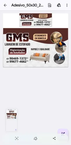 Lavagem de estofados profissional GMS HIGENISAÇAO DE ESTOFADOS profissional  agenda seu h