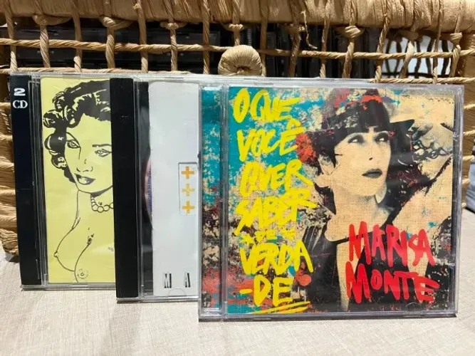 Lote 3 CDs Marisa Monte-inclui álbum duplo 