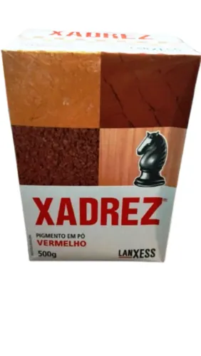 XADREZ Pigmento em pó lanXESS , 500 gramas cores azul , marrom e vermelho