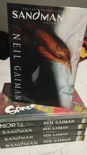 Sandman edição definitiva 1 a 4 + Prelúdio definitiva + Morte - Vertigo