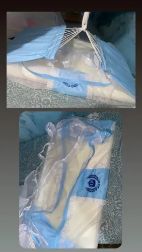 Rede berço e kit bolsas de bebê