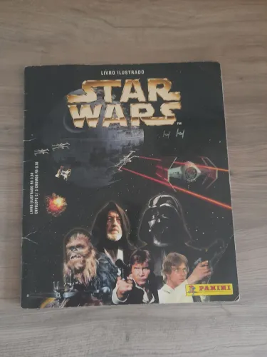 Álbum de figurinhas Star Wars antigo para condicionador