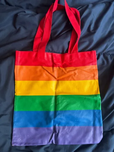bolsa tote bag forever 21 arco-íris lgbt
