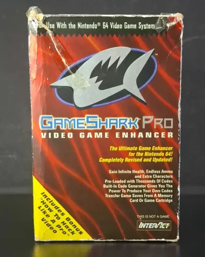 Gameshark original Nintendo 64 completo na caixa