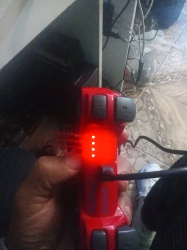Controle original para ps3 vermelho só funciona no cabo 