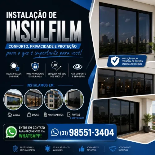 Instalação de película residencial
