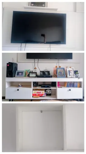 Rack com painel