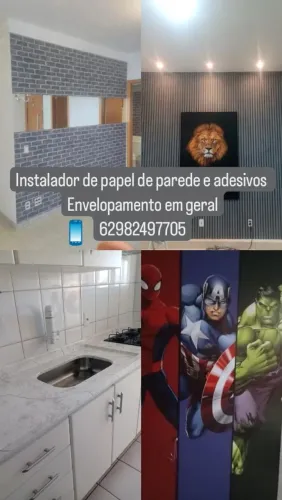 Papel de parede ripado