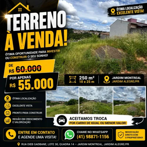TERRENO À VENDA