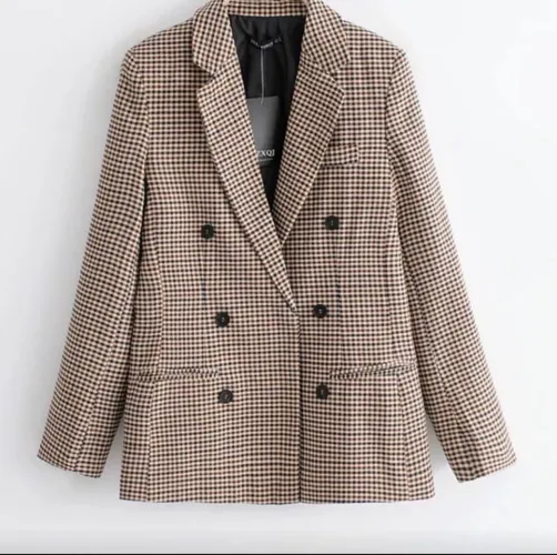 Blazer Xadrez Beje