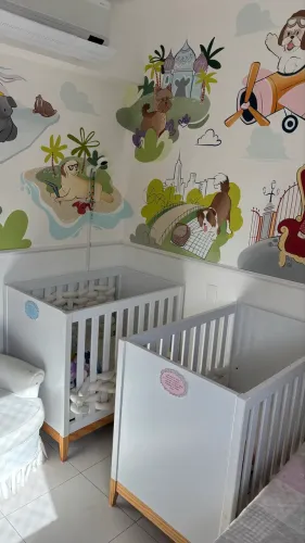 Dois Berços Amor Perfeito com Colchões - Ótimos para Quarto de Gêmeos