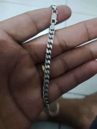 Corrente de Prata Legítima - 60 cm  e 3mm
