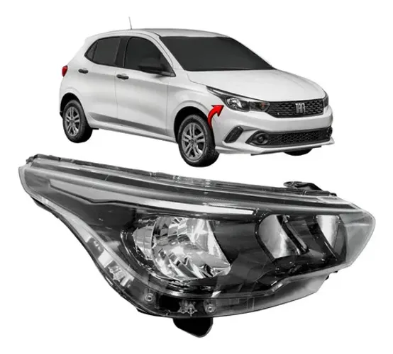 Farol Fiat Argo Cronos 2017 2018 2019 2020 2021 22 23 24 L.d Direito