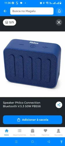 Vendo Caixinha de som via bluetooth Philco