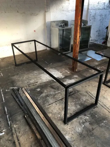 Base para Mesa Grande 2 metros em Aço Metalon