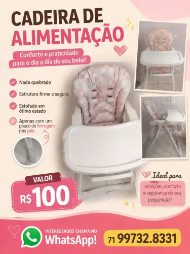 Vendo cadeira de alimentação