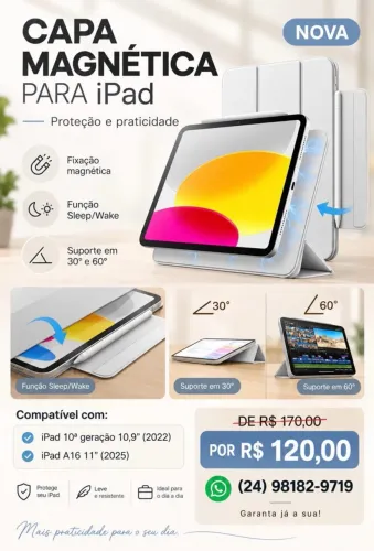 Capa Magnética para iPad