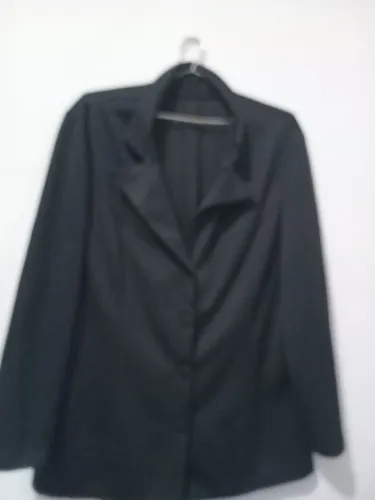 Blazer Preto em Malhar com licry. Tamanho G