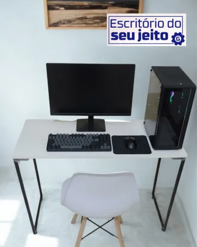 Mesa Industrial NOVA Birô Multiuso para escritório Notebook Computador de Estudo Gamer