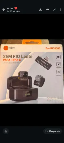 Microfone sem fio Basike Novo 