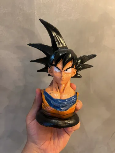 Boneco Goku Resina DBZ Coleção
