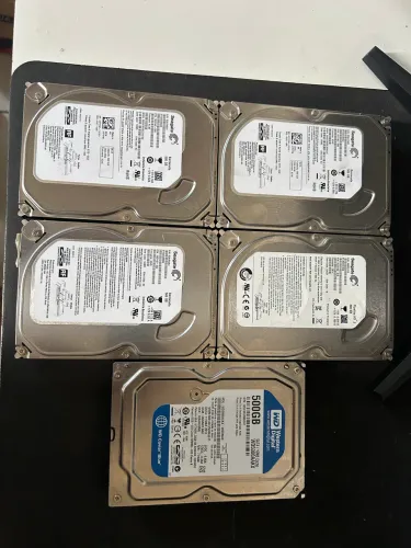 Vendo Lote de Hds - 5 und 500gb
