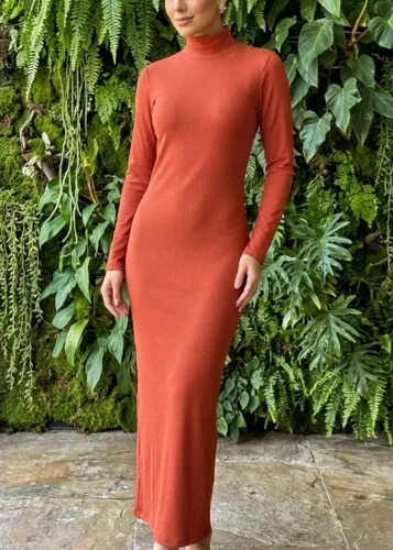 Vestido canelado