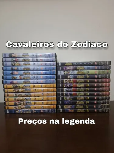 Cavaleiros do Zodíaco em DVD - Títulos e Preços na legenda 
