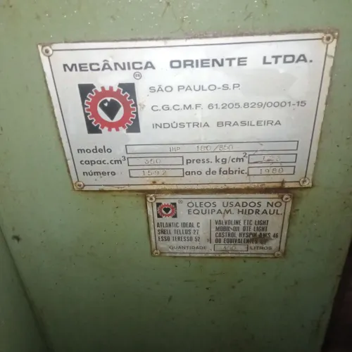 Peças para injetora oriente 180/350