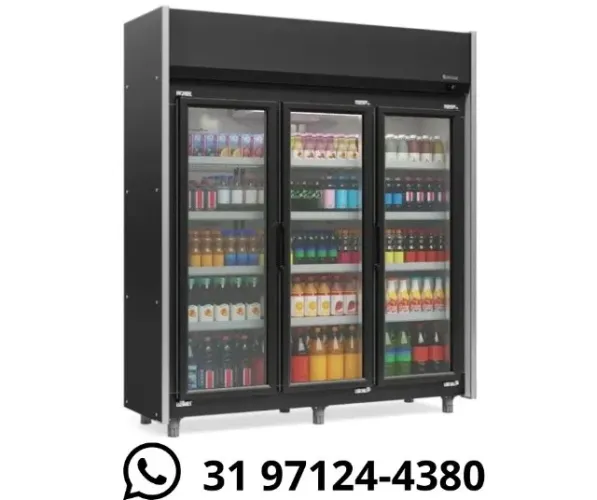 Refrigerador de Bebidas 3 Portas Gelopar 220V