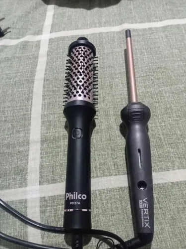 Vendo Escova modeladora philco, e baby lise da marca vertical 13c m valor 240 reais