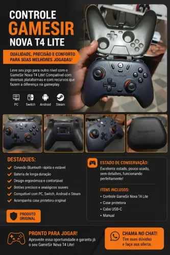 Controle GameSir Nova T4 Lite