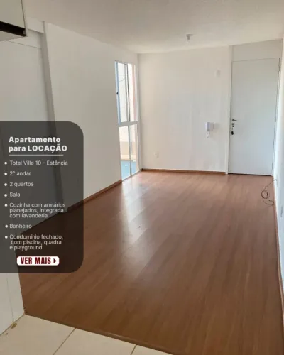 Apartamento disponível para Venda - Condomínio Total Ville 10 - Estância