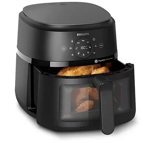 Fritadeira Airfryer Philips Walita Série 2000 6,2L com Visor Preta - NA230