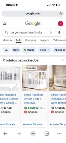 Berço Sleeper 2 fase