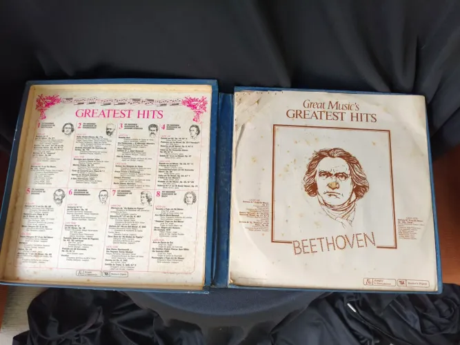 Coleção de músicas clássicas em Vinil