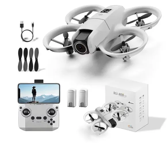 Mini Drone Neo 4K Profissional Câmera Dupla FPV WiFi
