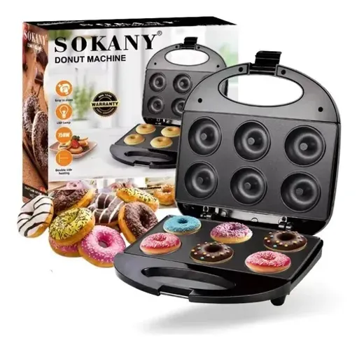 Máquina De Rosquinhas Donuts Mini Com 6 Furos
