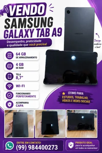 Tablet 64GB com Capa