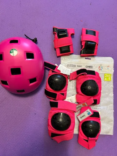 Kit proteção infantil para andar de bicicleta ou patinete