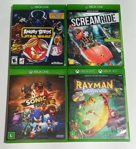 XBOX - Lote c/ 4 games - Jogos família