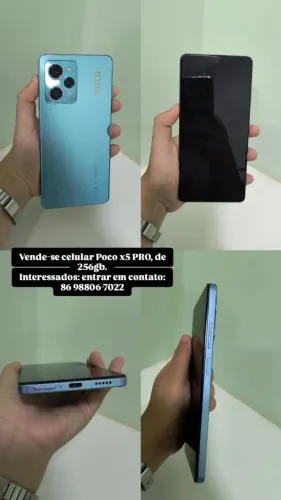 Vendo celular poco 5xpro de 256gb