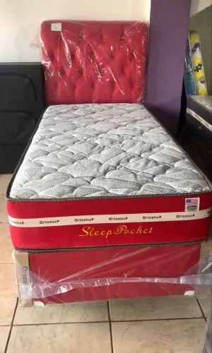 Cama box solteiro molas ensacadas 10x sem juros