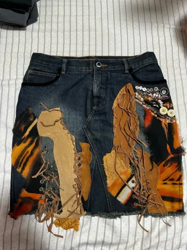 Saia Jeans Customizada