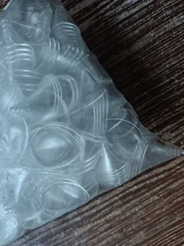 Pacote de flor copo de leite acrílico passante