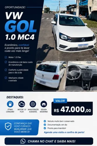 Volkswagen Gol Geração VII 1.0 12V Flex Mec. 4P 2021