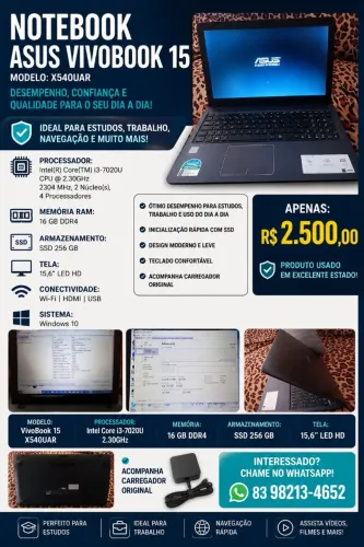 Notebook Asus Vivo Book